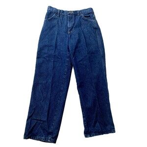 Rustler Jeans Boys 12 Husky Blue Denim Dark Wash